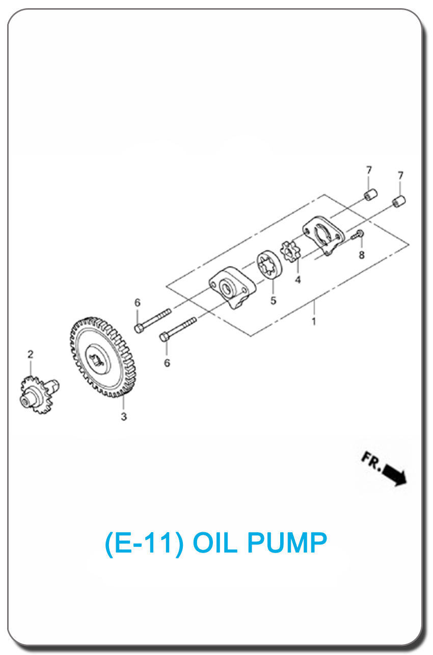 E-11-OIL PUMP FOR HONDA CLICK110 2007 MALL INDEX PICTURE
