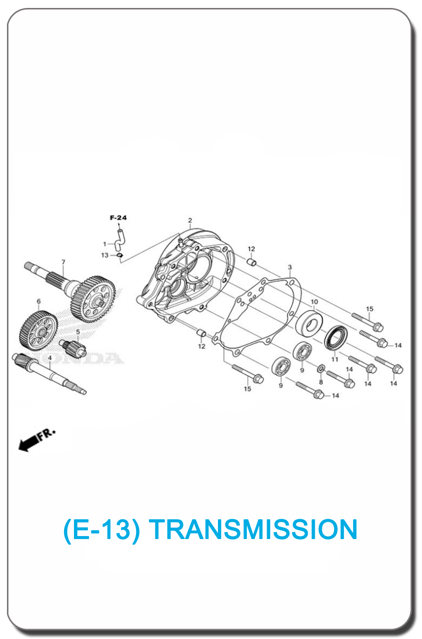 E-13-TRANSMISSION FOR HONDA PCX160 2025