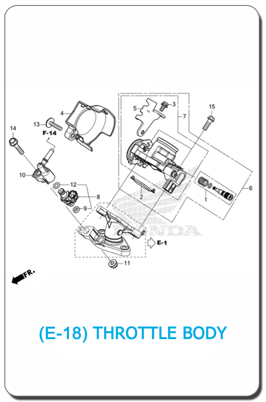 E-18-THROTTLE BODY HONDA WAVE125i SMALL INDEX PICTURE