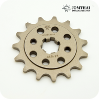 JOMTHAI SPROCKET 15T #415 PITCH CHROMOLY ALLOY STEEL (SC) (WAVE125 WAVE110 MSX/ GROM 125) (WAVE(415) 15T.SC)