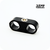 YUMINASHI AN6 BLACK OIL COOLER HOSE CLAMP (14MM - 9/16") (43514-014-0BL)