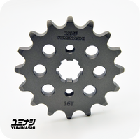 16T (#420 PITCH) YUMINASHI LIGHT WEIGHT RACING SERIES FRONT SPROCKET (23801-420-16R)