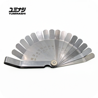 YUMINASHI STAINLESS STEEL CURVED FEELER GAUGE (16 BLADES/SET) (89103-371-SSC)
