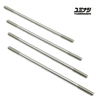 YUMINASHI M8 X 254MM (10 INCH) STAINLESS STEEL CYLINDER STUD BOLT SET (4PCS/SET) (90031-M08-254SS)