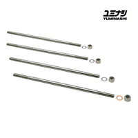 YUMINASHI M7 X 266.7 MM (10.5 INCH) STAINLESS STEEL CYLINDER STUD / NUT & WASHER SET (12PCS/SET) (90031-S07-266SS)