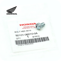 GENUINE HONDA BOLT, HEX. 6X10 FRONT SPROCKET (92101-06010-0A /  92000-06010)