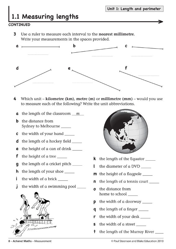 Achieve! Maths - Measurement - Blake Education