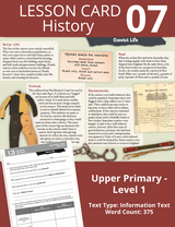 Blake's Compact Lesson Cards - History  UP - Information Text  - Card 7