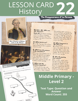 Blake's Compact Lesson Cards - History  MP - Question and Answer  - Card 22