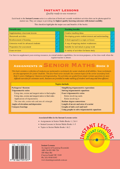 Assignments in Senior Maths | Blake Education