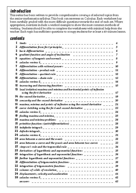 Senior Maths - Calculus - Blake Education
