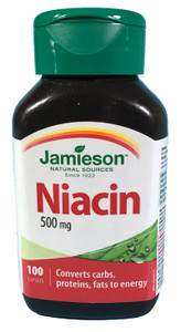 Jamieson Niacin 500 mg - 100 Caplets Jamieson Niacin 500 mg - 100 Caplets