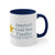 Gold Star Accent Coffee Mug, 11oz