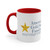 Gold Star Accent Coffee Mug, 11oz