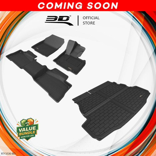 3D MAXpider KAGU Floor Liner for TOYOTA RAV4 Hybrid (XA60) Bundle