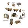 Fantasy Dungeon Terrain Vaults of Enveron Core Set - Battle Systems Terrain Immersive Scenery for D&D DND Maladum Pathfinder RPGs Full Color Heavy Duty Cardstock Printed Both Sides