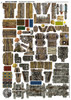 Fantasy Dungeon Terrain Furniture - Battle Systems Terrain Immersive Scenery for D&D DND Maladum Pathfinder RPGs Full Color Heavy Duty Cardstock Printed Both Sides