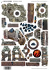Fantasy Dungeon Terrain Artisan's Forge - Battle Systems Terrain Immersive Scenery for D&D DND Maladum Pathfinder RPGs Full Color Heavy Duty Cardstock Printed Both Sides