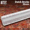 Green Stuff World Textured Rolling Pin - Dutch Bricks 15mm