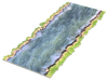 Battle Systems Fantasy Terrain Roads & Rivers - 28-35mm DND D&D RPG Wargames Historical / Fantasy Card Scenery