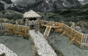 Battle Systems Fantasy Terrain Palisade Walls - 28-35mm DND D&D RPG Wargames Historical / Fantasy Card Scenery