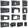 Battle Systems Sci-fi Terrain Gothic Ruins - 28-35mm RPG / Wargames / 40k Necromunda Card Scenery
