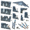 Battle Systems Sci-fi Terrain Gothic Ruins - 28-35mm RPG / Wargames / 40k Necromunda Card Scenery