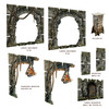 Fantasy Dungeon Terrain Archways - Battle Systems Immersive Scenery for D&D DND Maladum Pathfinder RPGs Full Color Heavy Duty Cardstock Printed Both Sides