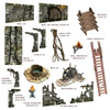 Fantasy Dungeon Terrain Accessories - Battle Systems Immersive Scenery for D&D DND Maladum Pathfinder RPGs Full Color Heavy Duty Cardstock Printed Both Sides