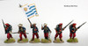 War of the Triple Alliance (1864-70) Uruguayan 'Libertad' Battalion Command Advancing (Carlist Berets) - Available to Order