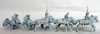 ACW Union Caisson at Full Gallop (Includes 6 Limber Horses, 3 Riders, Caisson, Limber & 6 Crew Seated) - Available to Order