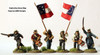 ACW Early Confederate Command in Shirts & Havelocks, Advancing - Available to Order