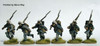 ACW Early Confederate Infantry in Frock Coats & Havelocks, Running, Right Shoulder Shift - Available to Order