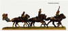 ACW Confederate 6 Horse Limber Team Galloping - Available to Order