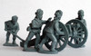AWI British Royal Artillery in Cap-Hats Running Up 6pdr - Available to Order