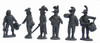 AWI British Infantry Command in Slouch Hats & 'Roundabouts', Standing - Available to Order