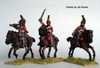 Napoleonic British Heavy Dragoon / Dragoon Guard Command Galloping - Available to Order