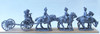 Napoleonic British Royal Horse Artillery 6 Horse Limber Team Standing w/ 6pdr - Available to Order