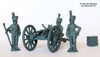 Napoleonic Danish-Norwegian Army 1pounder Amusette w/ 1808-14 Crew, Aiming - Available to Order