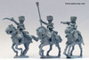 Napoleonic French Chasseurs a Cheval of the Imperial Guard Command in Campaign Dress, Galloping - Available to Order