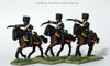 Napoleonic French Chasseurs a Cheval of the Imperial Guard in Campaign Dress Charging - Available to Order