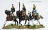 Napoleonic French Dragoons of the Imperial Guard Command in Campaign Dress, Galloping - Available to Order