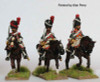 Napoleonic French Dragoons Elite Company in Bearskins, Shouldered Swords, Galloping, 1805-13 - Available to Order