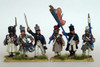 Napoleonic French Line Regimental Infantry Command in Greatcoats - Available to Order