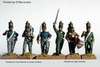 Carlist War Isabelino Infantry Command Marching / Advancing, Coatee & Cylindrical Shako - Available to Order