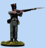 40mm Peninsular Spanish Infantryman, 1810, Firing, in British-Made Uniform & Belltop Shako - Available to Order