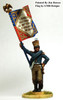 40mm Peninsular French Eagle Bearer Advancing in Surtout - Available to Order
