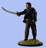 40mm Peninsular French Voltigeur Officer in Surtout Urging Men on w/ Sword & Bicorne - Available to Order