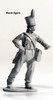 40mm Peninsular French Foot Artilleryman Running Up Gun, Pushing Wheel - Available to Order