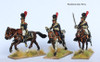 Napoleonic Portuguese Line Cavalry Command in Helmets, Galloping, 1806-11 - Available to Order